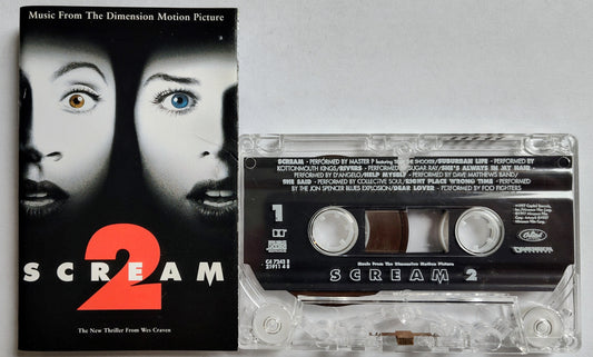 Various Artists - “Scream 2 Soundtrack” - CASSETTE TAPE VG+/VG+