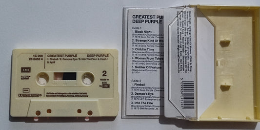 Deep Purple - "Greatest Purple (Tape 1 of 2 Only)" - CASSETTE TAPE (XDR; DOLBY) NM/NM