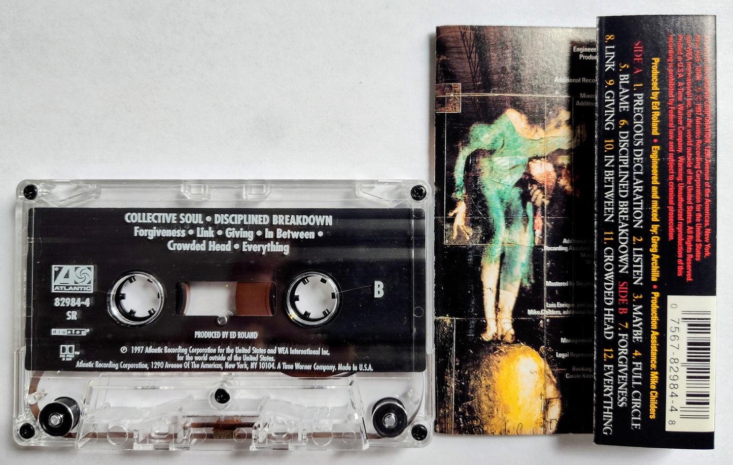 Collective Soul - “Disciplined Breakdown” - CASSETTE TAPE VG+/VG+ *🚨*