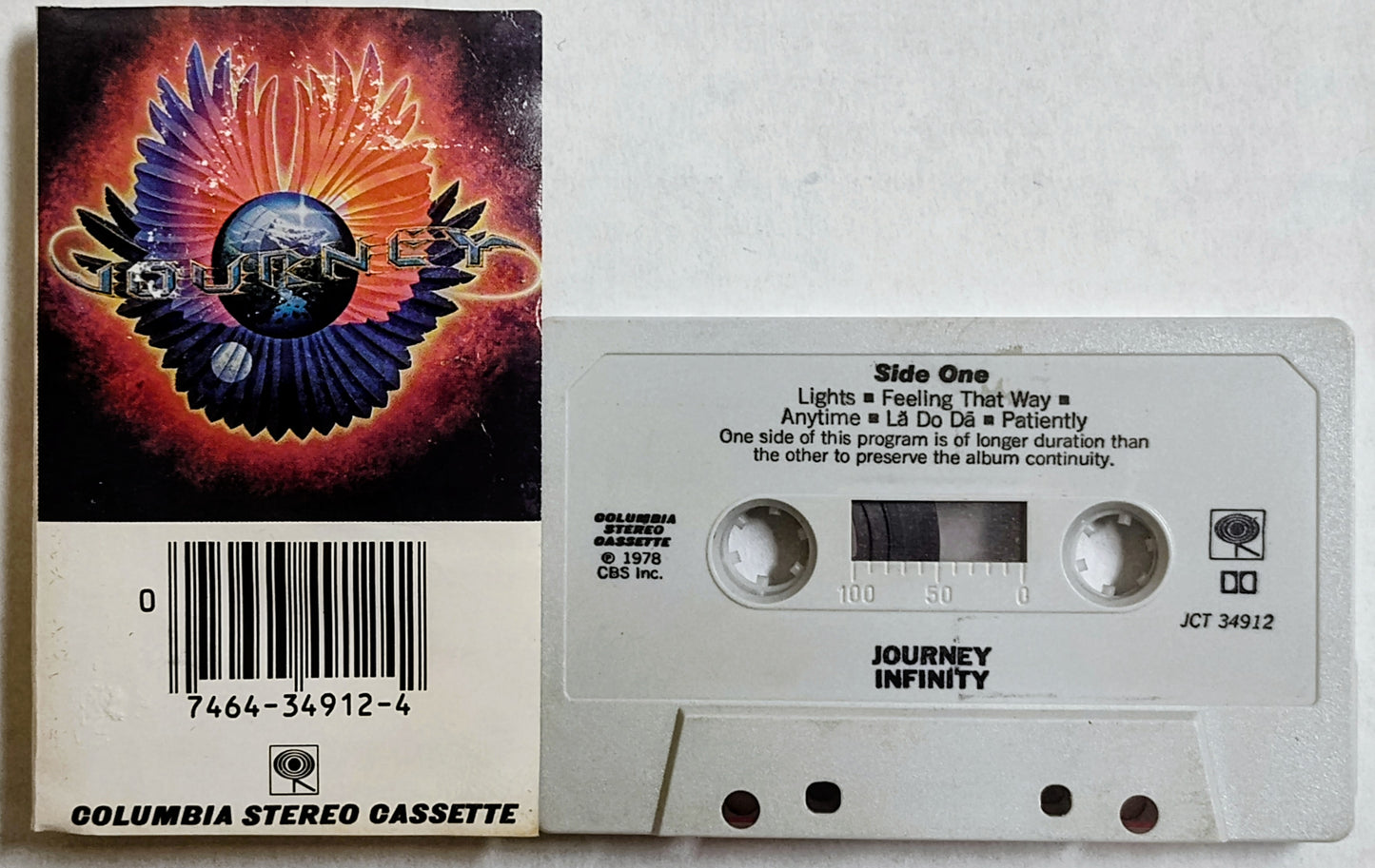 Journey - “Infinity” - CASSETTE TAPE G+/VG