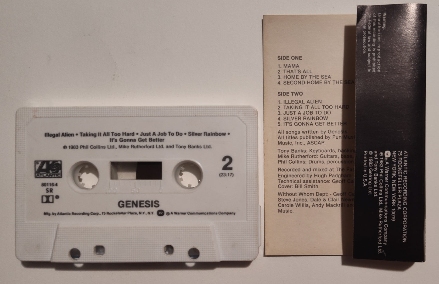 Genesis - "Genesis" - CASSETTE TAPE (SR DOLBY) VG/VG