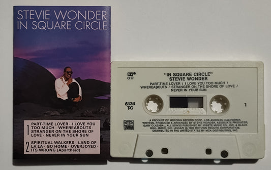 Stevie Wonder - "In Square Circle" - CASSETTE TAPE (DOLBY) VG+/VG+