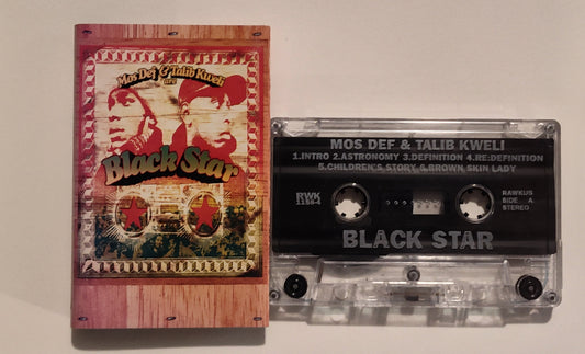 Black Star - "Mos Def And Talib Kweli Are Black Star" - CASSETTE TAPE G+/VG+ (J card is lightstruck; plays perfect)