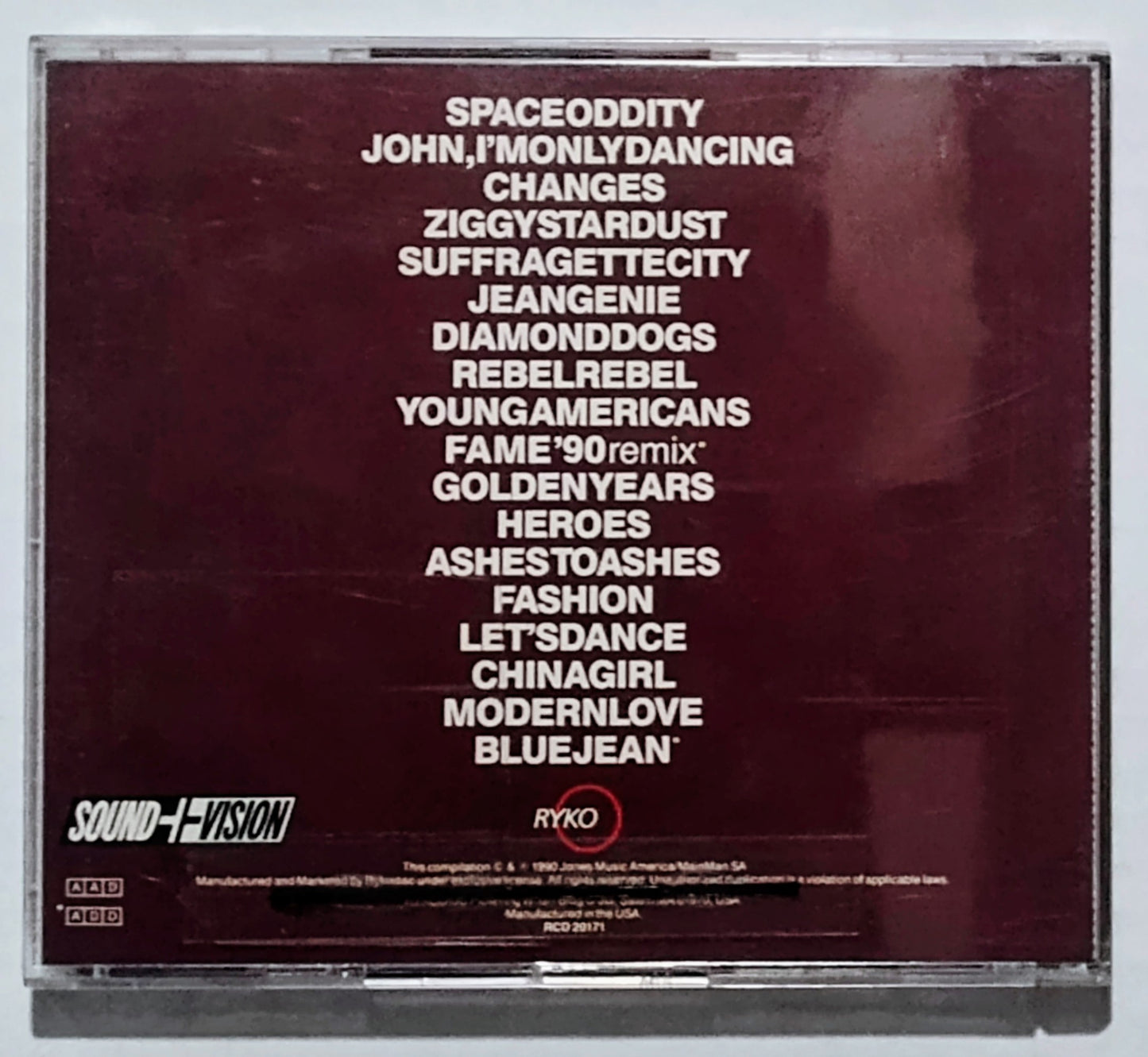 David Bowie - “ChangesBowie” - COMPACT DISC VG/VG