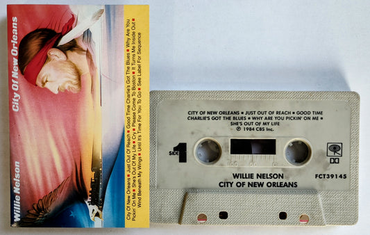 Willie Nelson - “City Of New Orleans” - CASSETTE TAPE VG+/VG