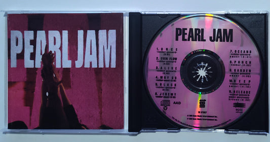 Pearl Jam - "Ten" - COMPACT DISC G+/VG