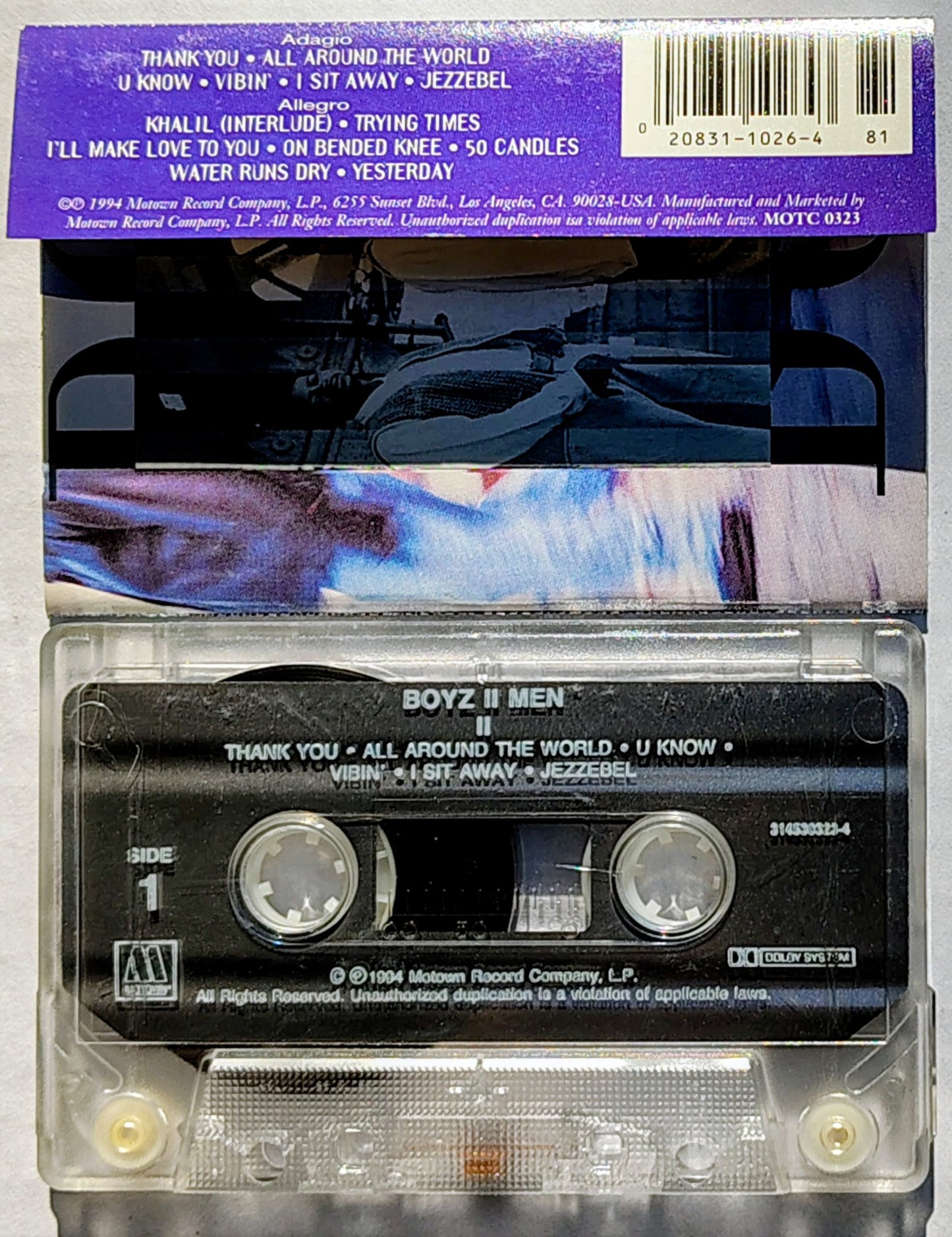 Boyz II Men - "II" CASSETTE TAPE VG/VG