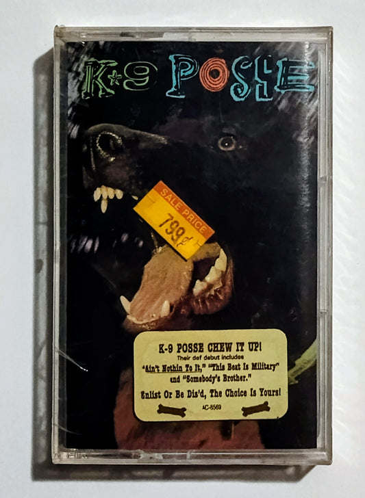 K-9 Posse - "K-9 Posse" - CASSETTE TAPE M/M (Sealed with hype sticker; scratchy cellophane)