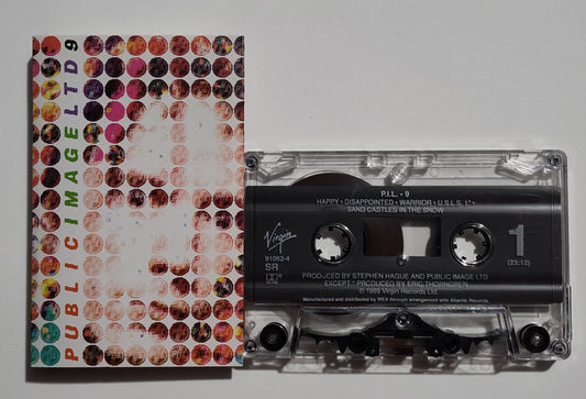 Public Image Ltd. (PIL) - "9" - CASSETTE TAPE (SR; DOLBY HX PRO) VG+/VG+