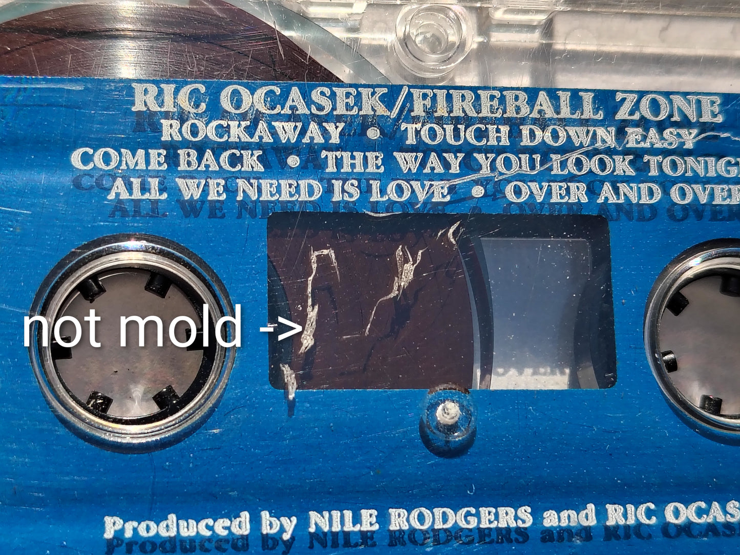 Ric Ocasek - "Fireball Zone" CASSETTE TAPE G+/VG (Cracked shell; does not affect play quality)