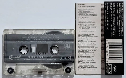 Richard Marx - “Rush Street” - CASSETTE TAPE VG/VG