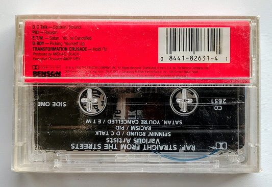 Various Artists - “Rap: Straight From The Streets Compilation” - CASSETTE TAPE NM/M (Sealed; tiny tears in cellophane)