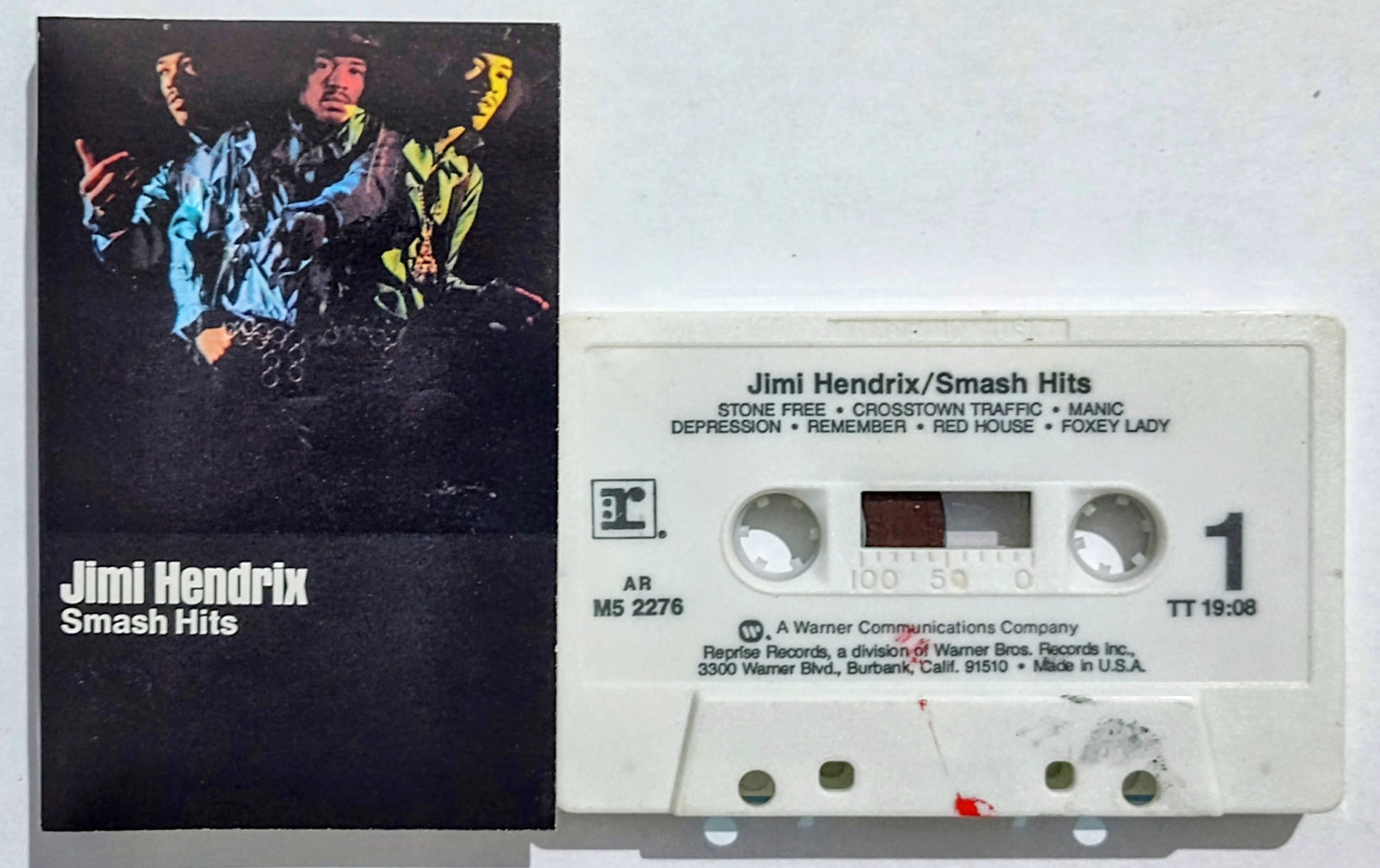 Jimi Hendrix - “Smash Hits” - CASSETTE TAPE VG+/VG