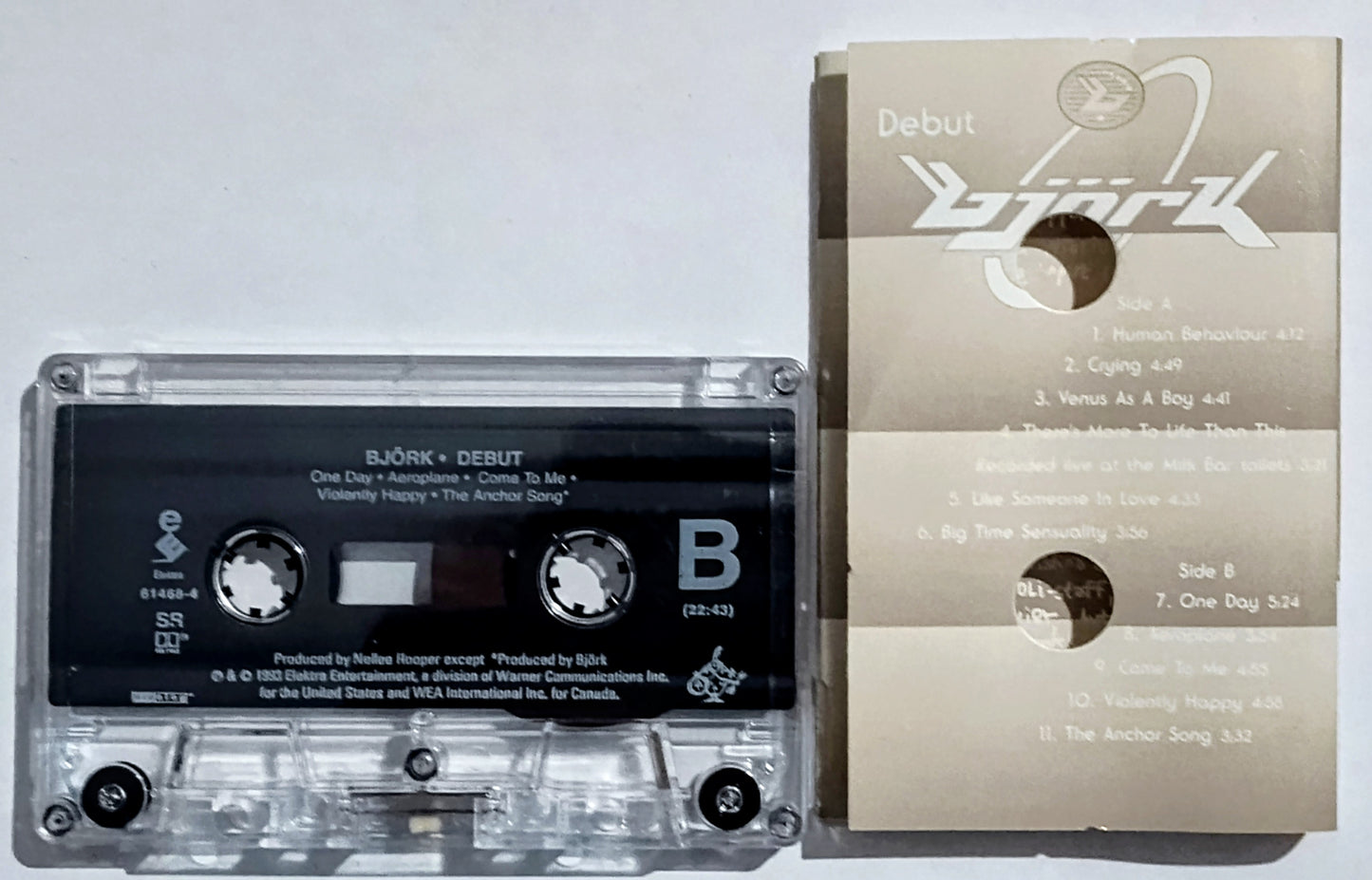 Bjork - “Debut” - CASSETTE TAPE VG+/VG+