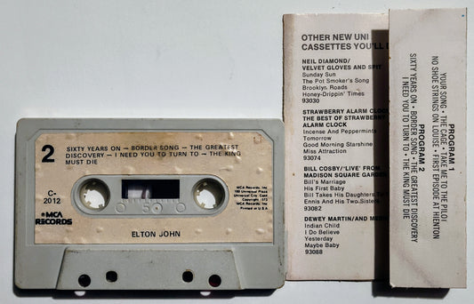 Elton John - "Elton John" - CASSETTE TAPE VG/VG (Paper labels slightly bubbling; plays perfect)