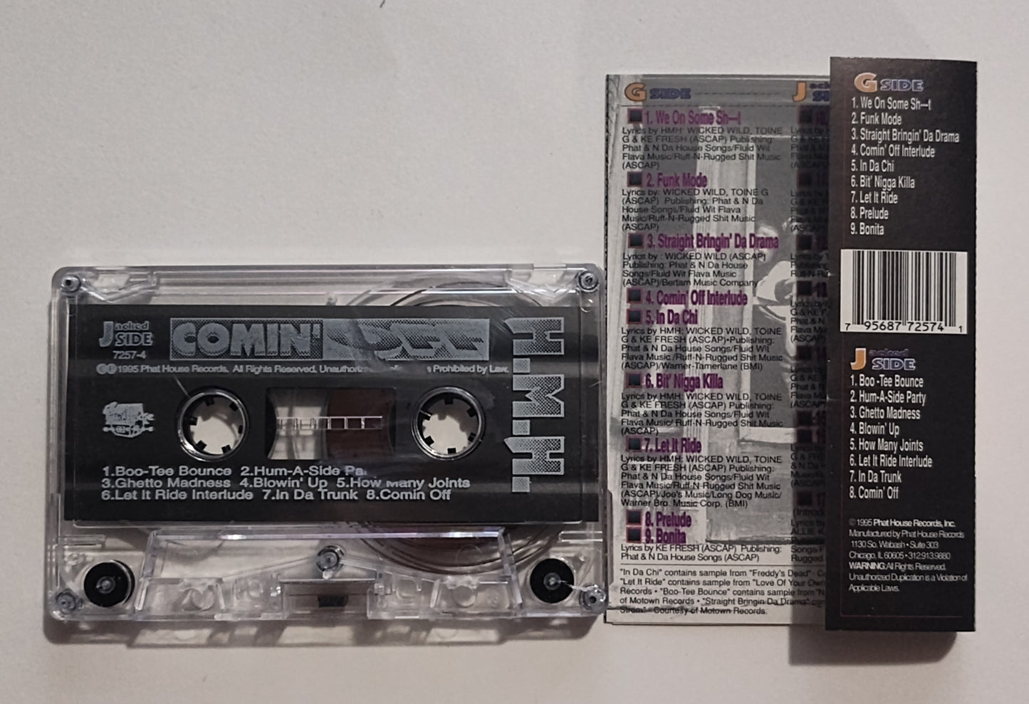 H.M.H. - "Comin' Off" - CASSETTE TAPE VG+/VG+