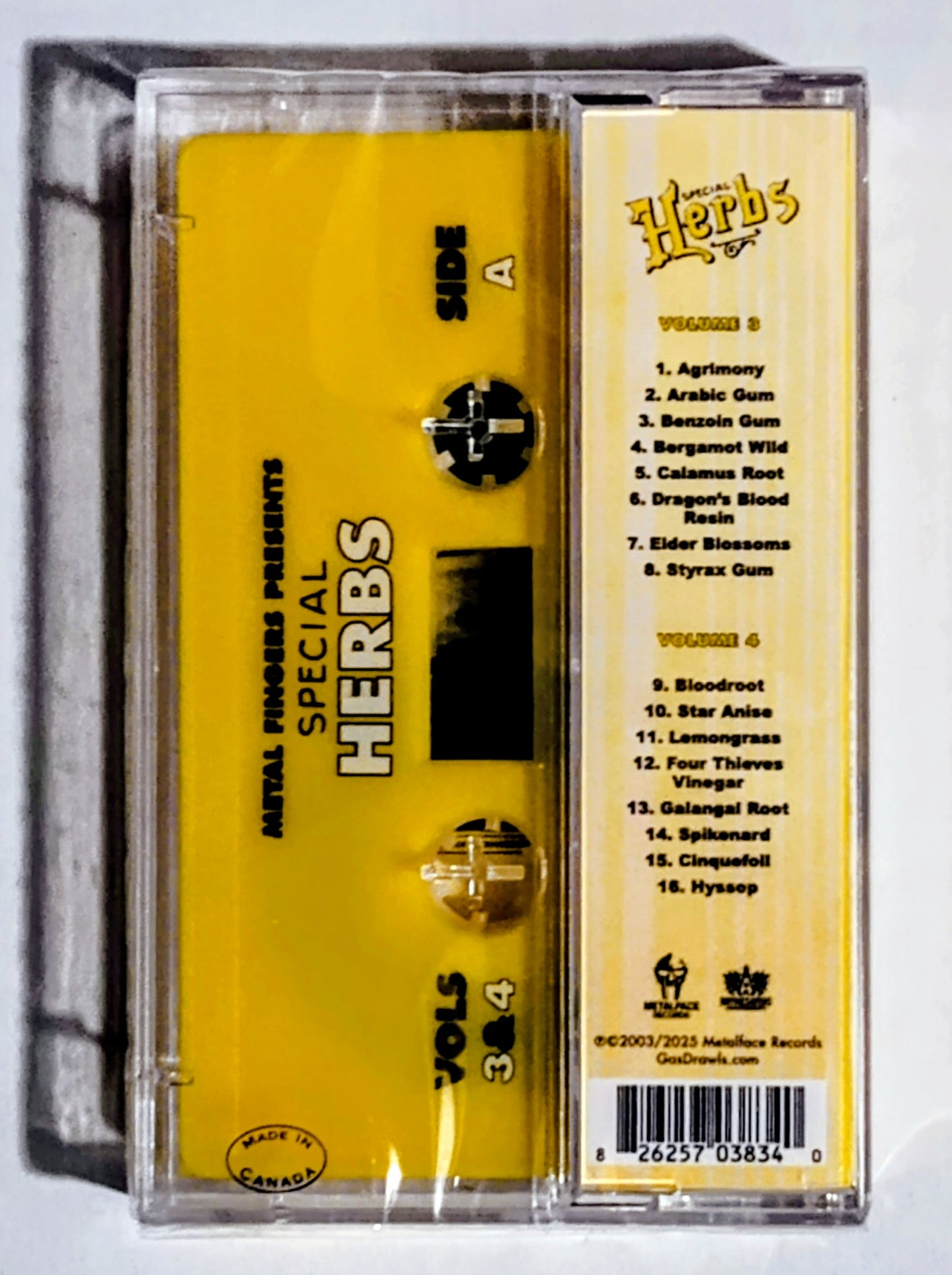 MF Doom (Metal Fingers) - "Special Herbs (Instrumentals; 5-Tape Complete Set)" - INDIE CASSETTE TAPE M/M (All Sealed; FREE SHIPPING)