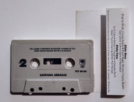 Santana - "Abraxis" - CASSETTE TAPE (DOLBY) VG/VG