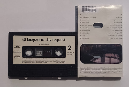 Boyzone - "...By Request" - CASSETTE TAPE (S. Korea; RARE) VG/VG+ *⭐*