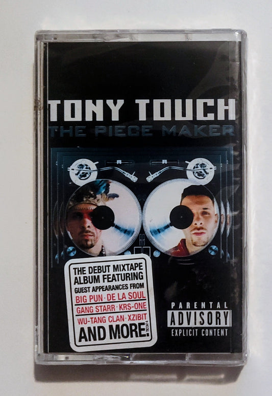 Tony Touch - "The Piece Maker" - CASSETTE TAPE NM/M (Sealed with hype sticker; TINY drill hole in spine/j card)