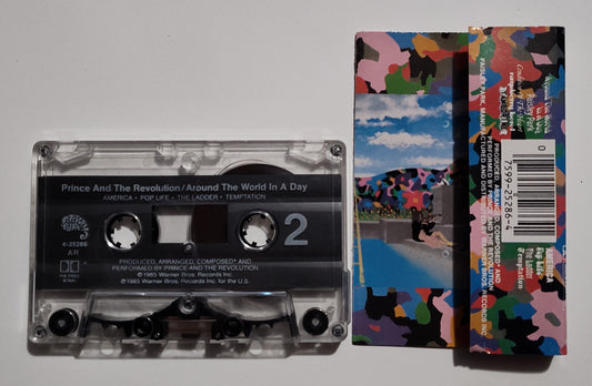 Prince And The Revolution - "Around The World In A Day" - CASSETTE TAPE (AR; DOLBY HX PRO B NR) VG+/VG+