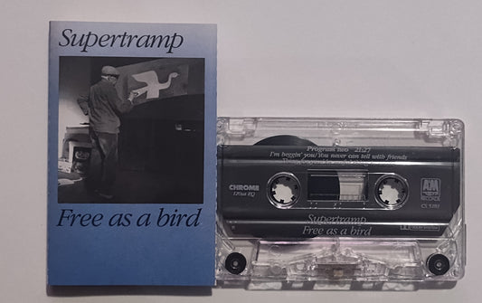 Supertramp - "Free As A Bird" - CASSETTE TAPE (Chrome; VG/VG+