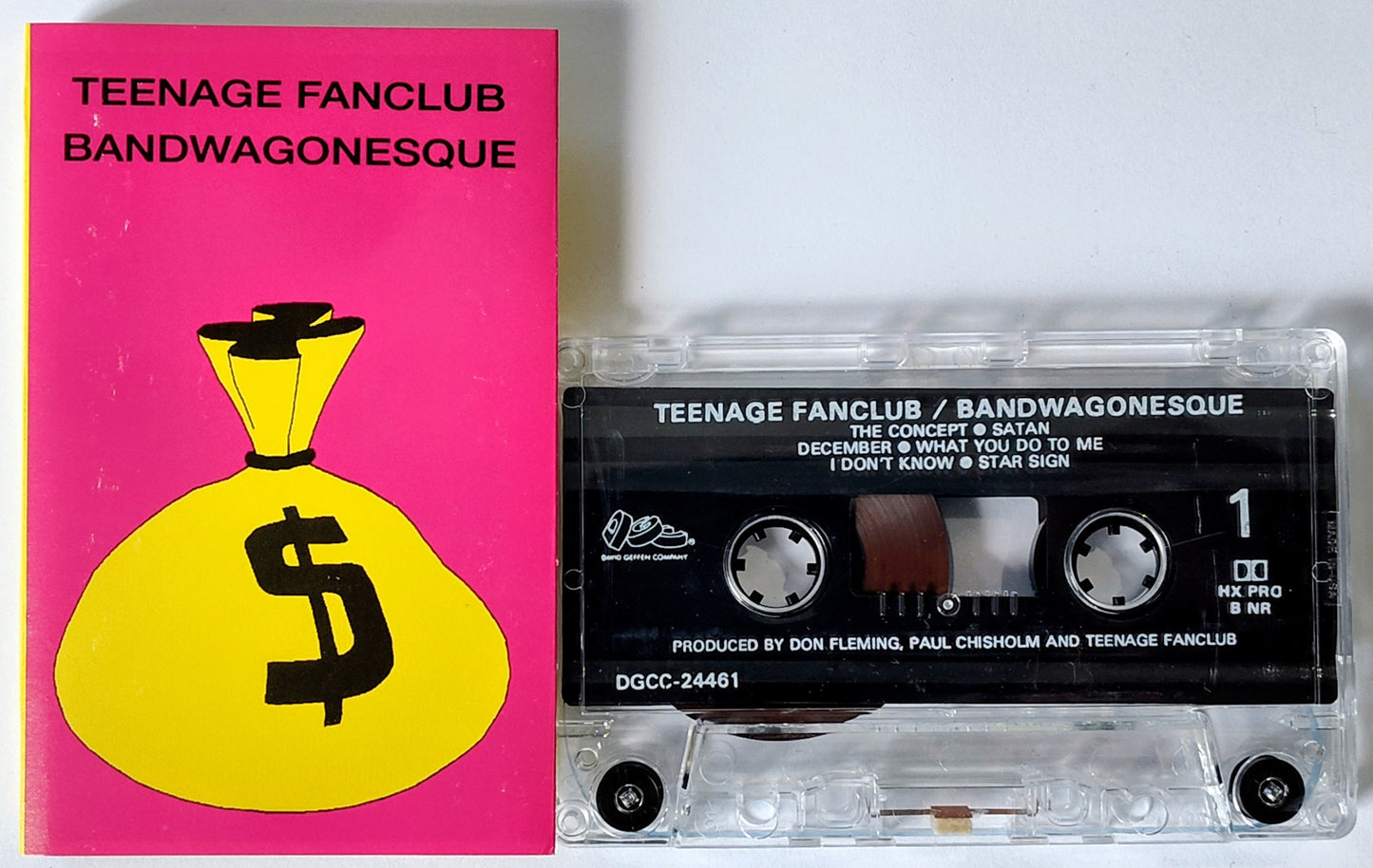 Teenage Fanclub - “Bandwagonesque” - INDIE CASSETTE TAPE VG/VG *🚨*