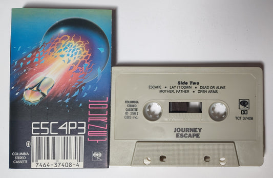 Journey - "Escape" - CASSETTE TAPE (DOLBY Stereo) VG+/VG+