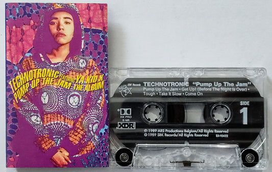 Technotronic featuring Ya Kid K - “Pump Up The Jams: The Album (Second Cover)” - CASSETTE TAPE VG+/VG+