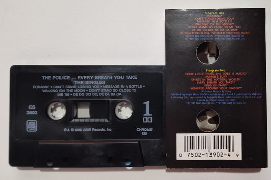 Police, The - "Every Breath You Take: The Singles" - CASSETTE TAPE (Canada; black shell;Chrome;DOLBY)VG/VG+