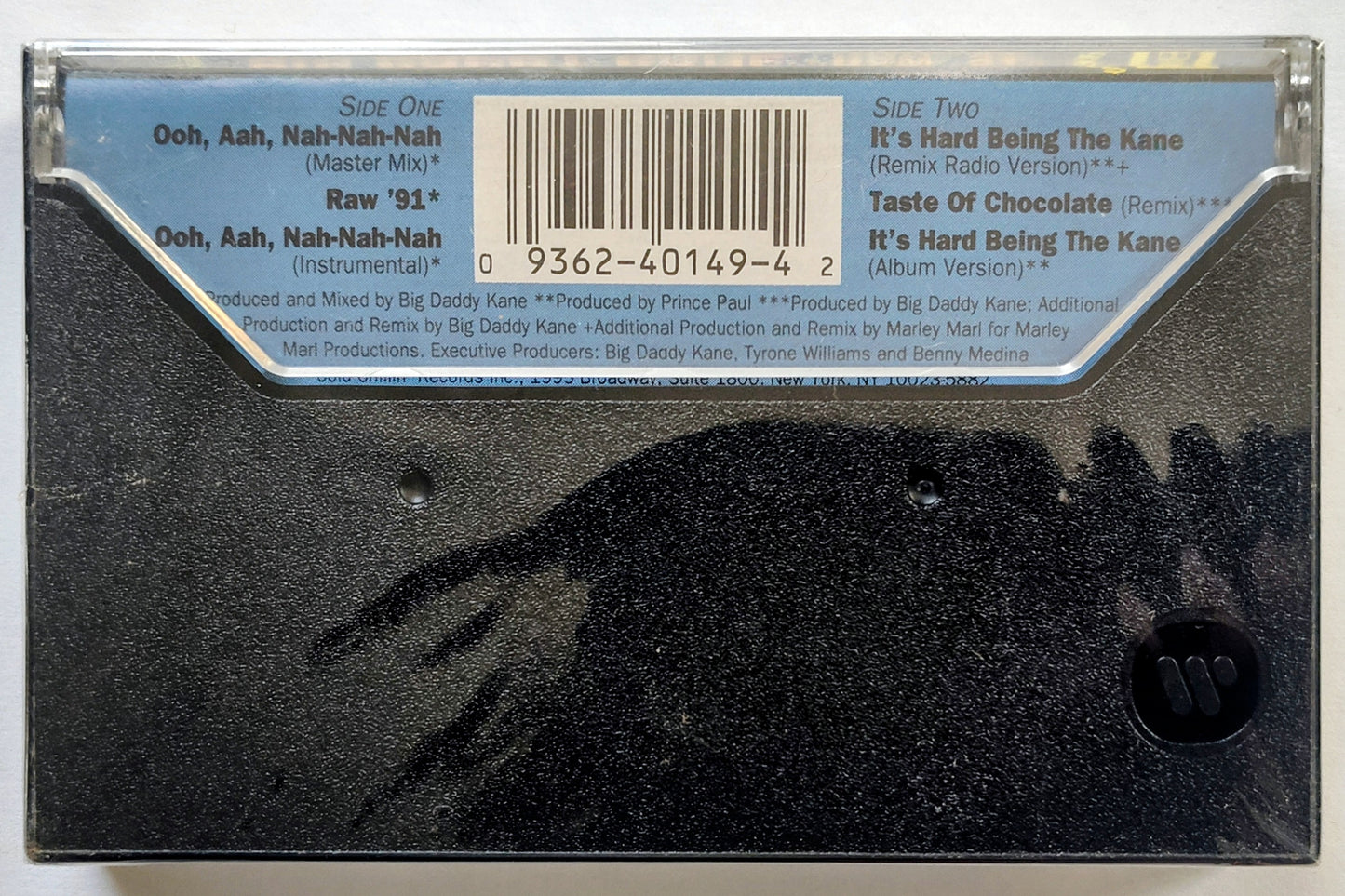 Big Daddy Kane - “Raw ‘91” - CASSETTE TAPE (Single) M/M (Sealed with hype sticker) [Queensbridge, NY]