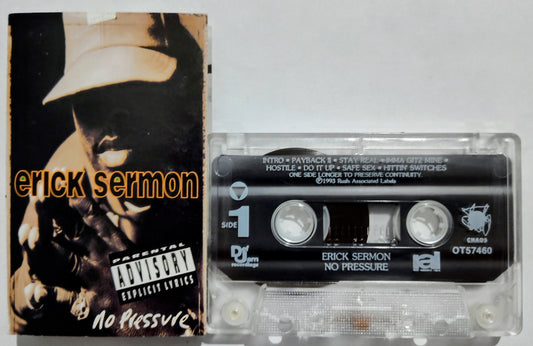 Eric Sermon - “No Pressure” - CASSETTE TAPE VG/VG+