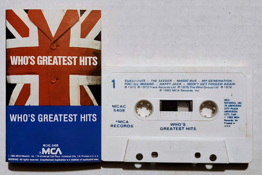 Who - “Who’s Greatest Hits” - CASSETTE TAPE VG+/VG
