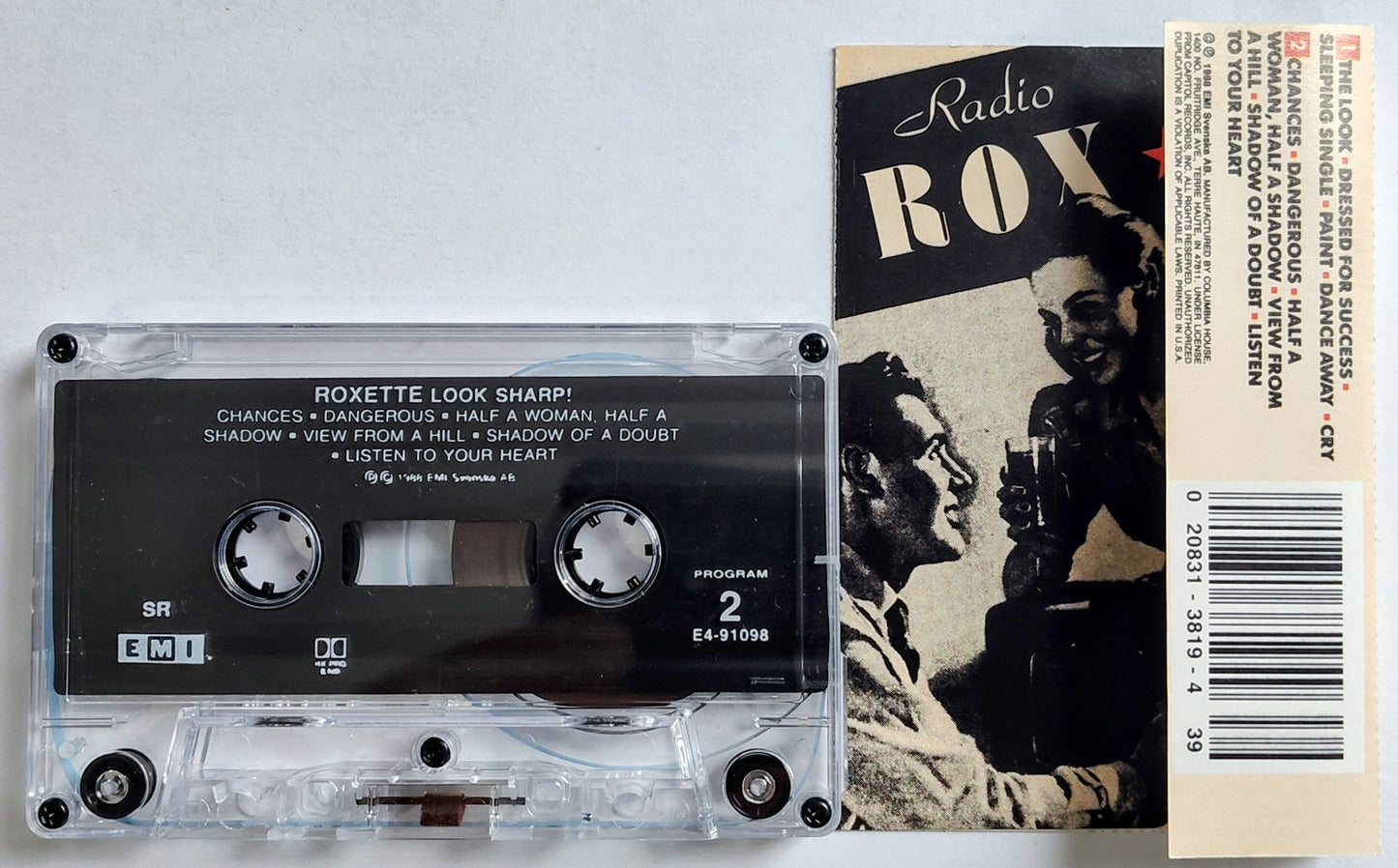 Roxette - “Look Sharp” - CASSETTE TAPE VG+/VG+