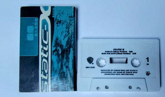 Static-X "Push It (2:34)*Bled For Days(3:46)" - CASSETTE TAPE ("CASSINGLE"; DOLBY B NR) G+/VG+