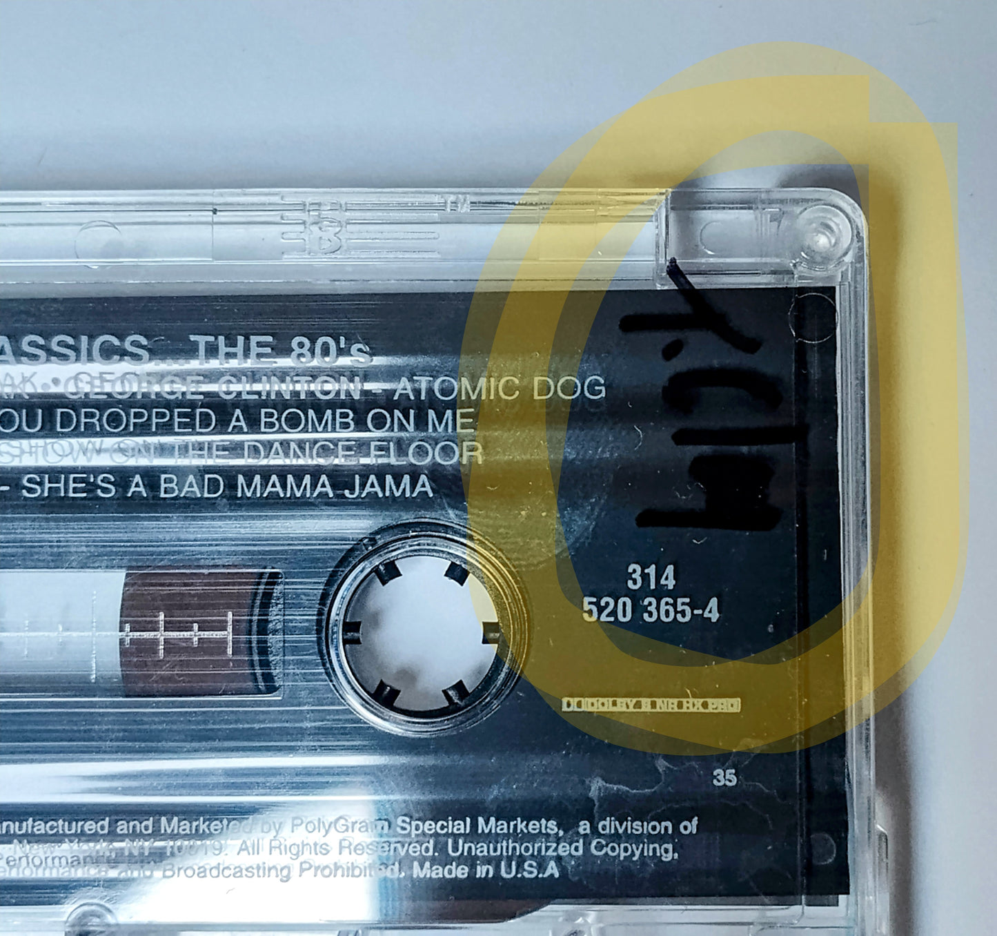 Various Artists - "Funk Classics The 80's" - CASSETTE TAPE VG+/VG