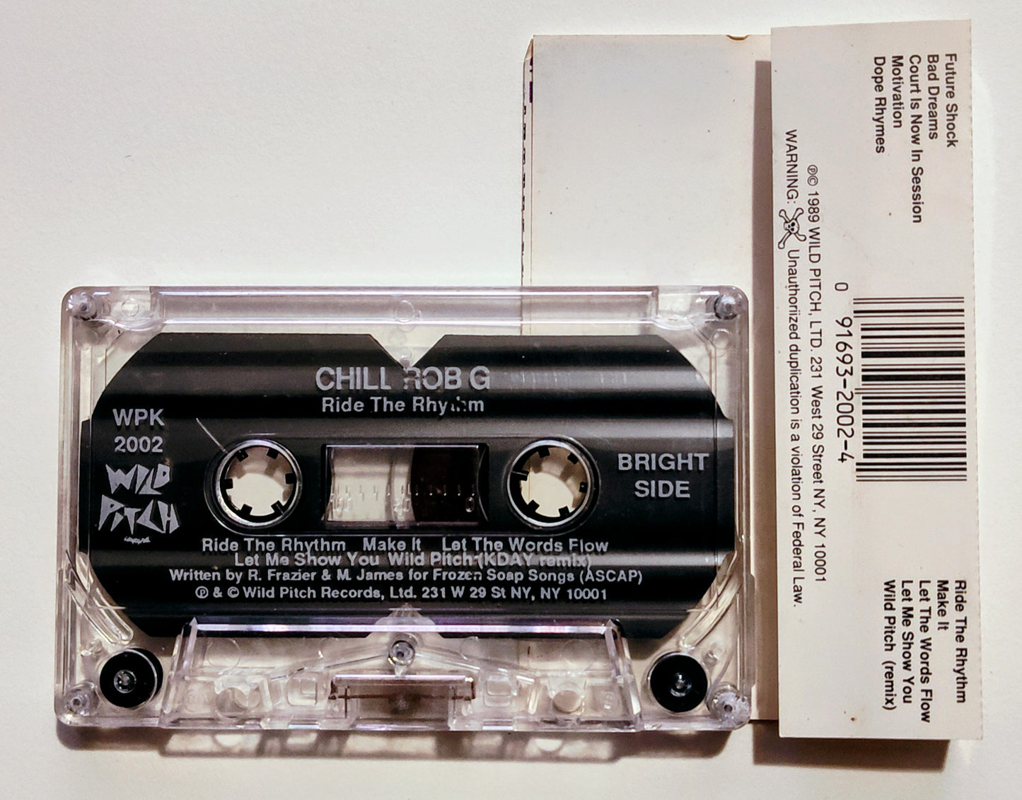 Chill Rob G - "Ride The Rhythm" - CASSETTE TAPE VG+/VG