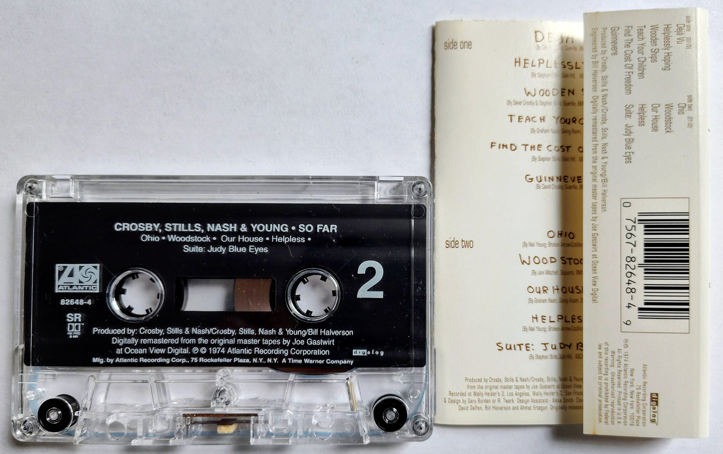 Crosby, Stills, Nash & Young - “So Far” - CASSETTE TAPE VG+/VG+
