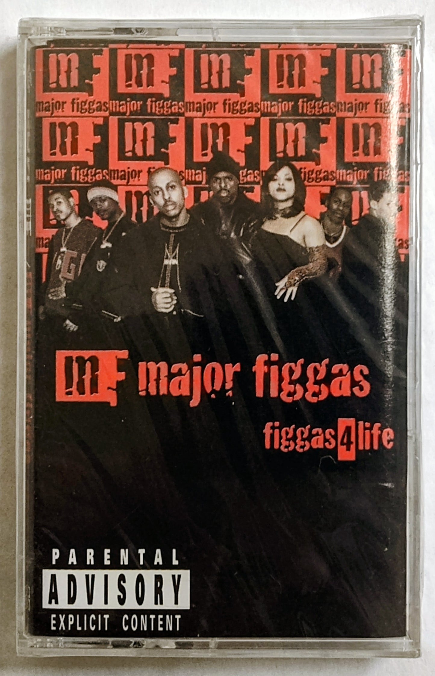 Major Figgas - “Figgas For Life” - CASSETTE TAPE NM/M (Sealed; 1cm tear in cellophane on underside of case)