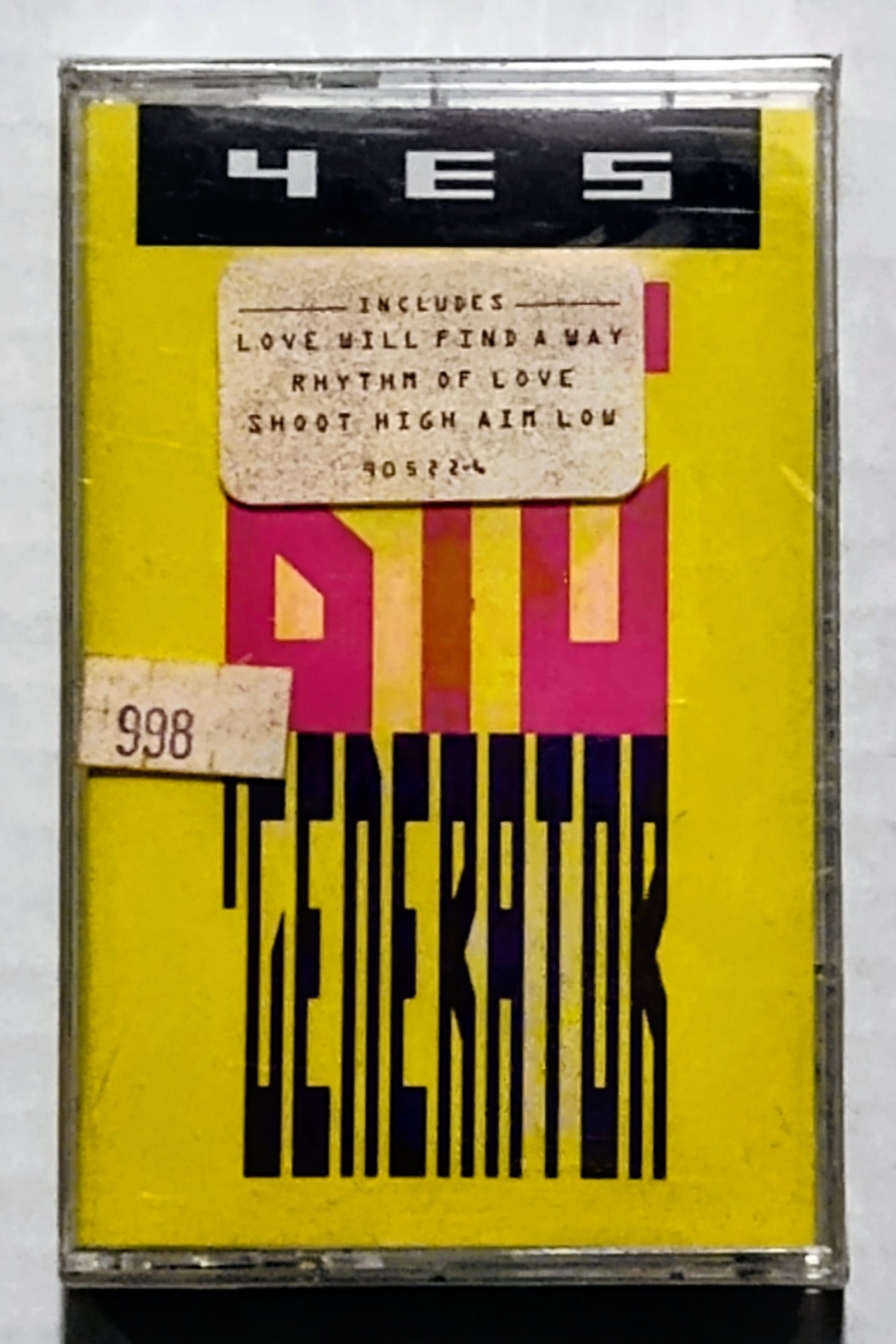 Yes - "Big Generator" - CASSETTE TAPE M/M (Sealed with hype sticker; scratchy cellophane)