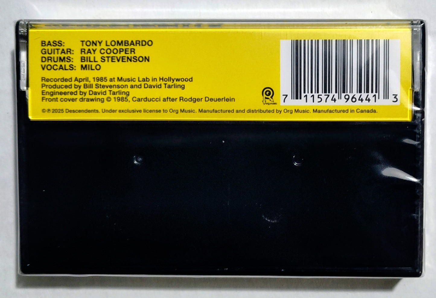 Descendents - "I Don't Want To Grow Up" - INDIE CASSETTE TAPE M/M (Sealed)