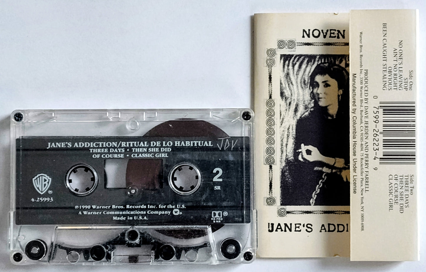Jane’s Addiction - “Ritual De Lo Habitual” - CASSETTE TAPE VG/VG