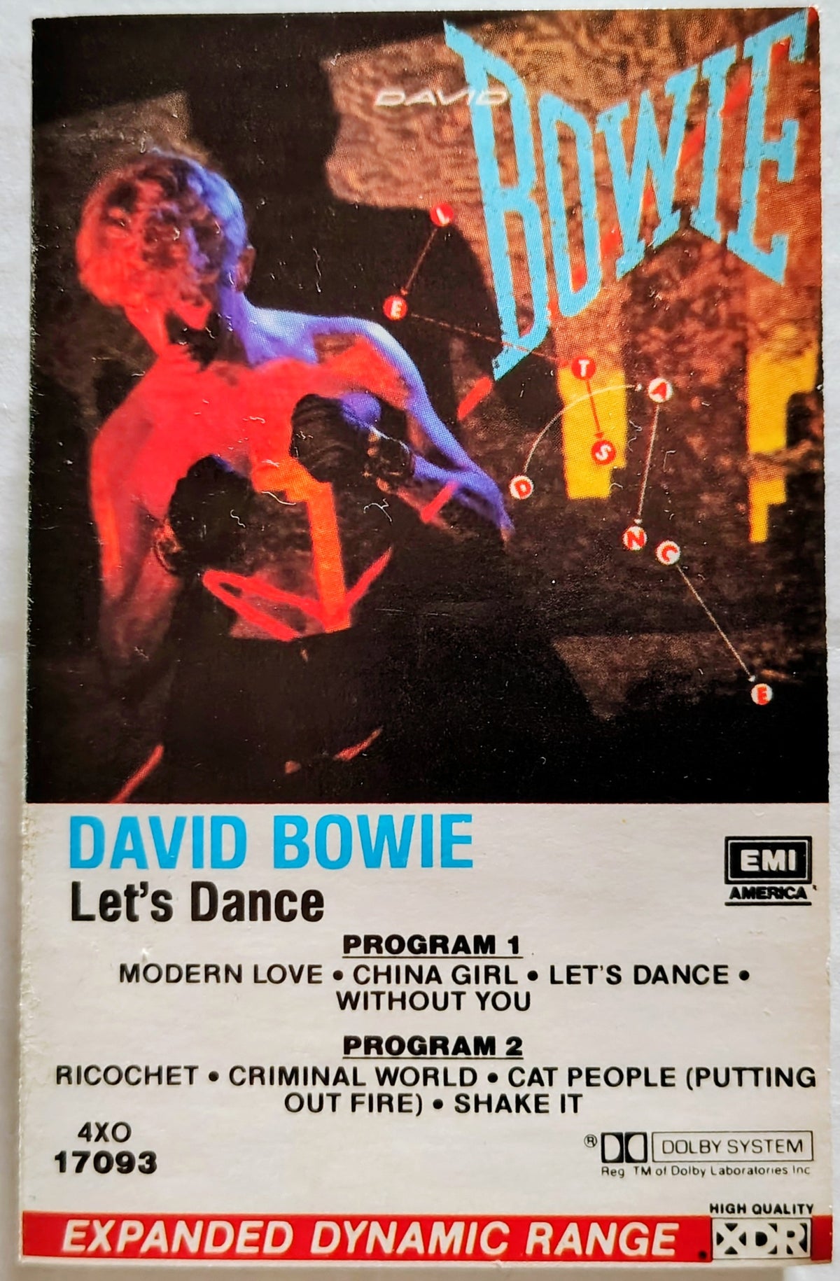 David Bowie - “Let’s Dance” - CASSETTE TAPE VG/G+