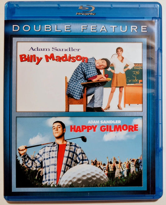 Adam Sandler Double Feature ("Billy Madison" + "Happy Gilmore"- BLU-RAY