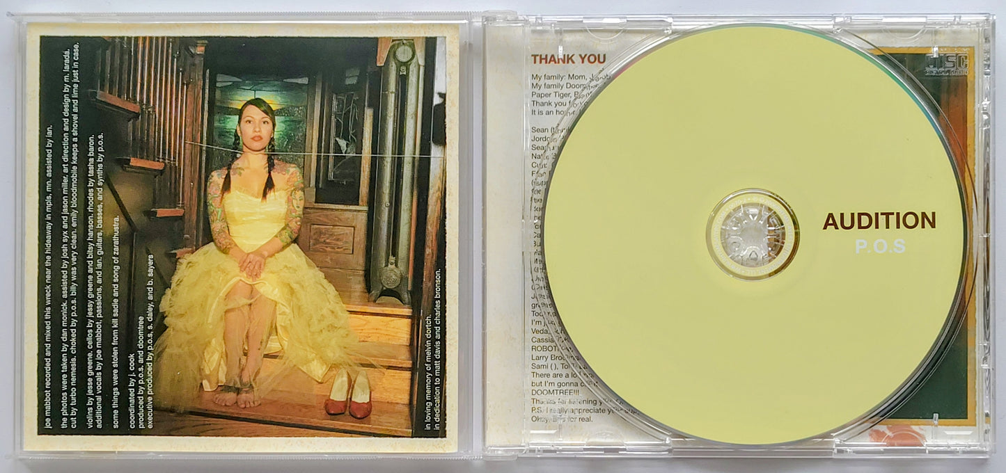 P.O.S. - “Audition” - INDIE COMPACT DISC VG+/VG