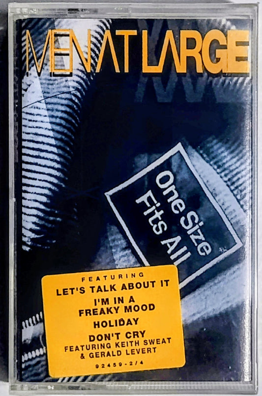Men At Large - “One Size Fits All” - CASSETTE TAPE M/M (Sealed with hype sticker)