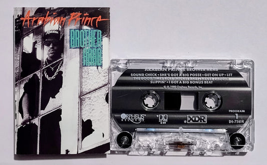 Arabian Prince - "Brother Arab" - CASSETTE TAPE (XDR; DOLBY HX PRO B NR) VG+/VG+