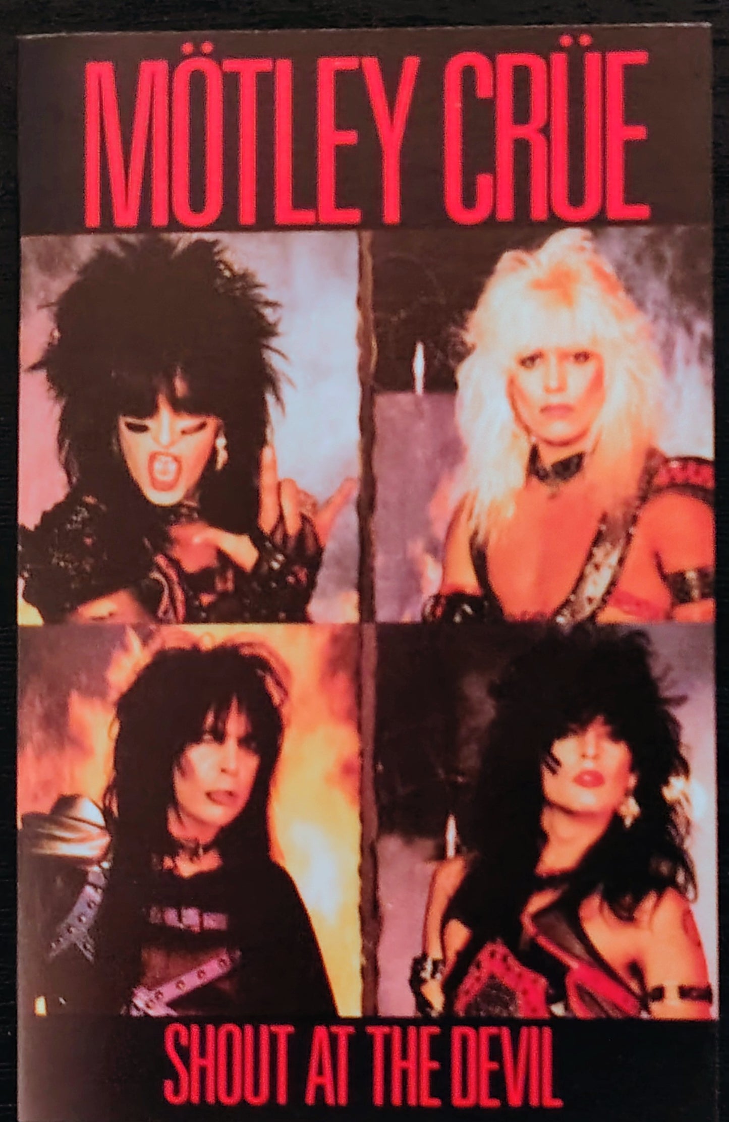 Mötley Crüe - "Shout At The Devil" - CASSETTE TAPE VG+/VG