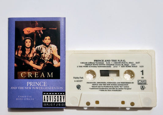 Prince And The New Power Generation - "Cream" - CASSETTE TAPE (Maxi; DOLBY HX PRO B NR) NM/NM