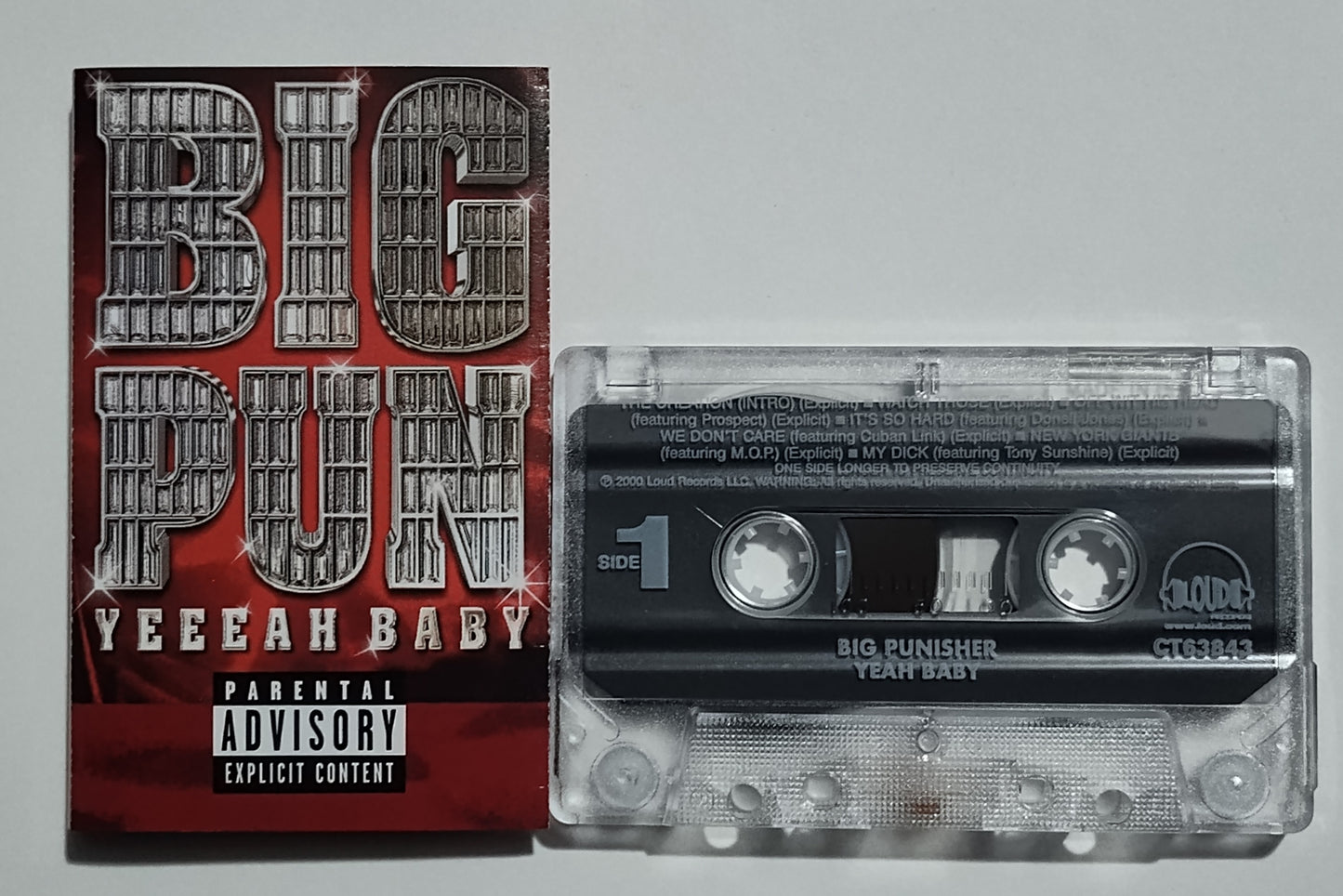 Big Pun - "Yeeeah Baby" - CASSETTE TAPE VG+/VG+